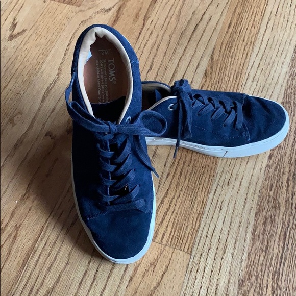 Toms Shoes - TOMS Blue suede sneaker